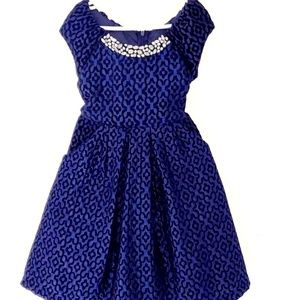 Irs and Ivy navy blue formal dress.